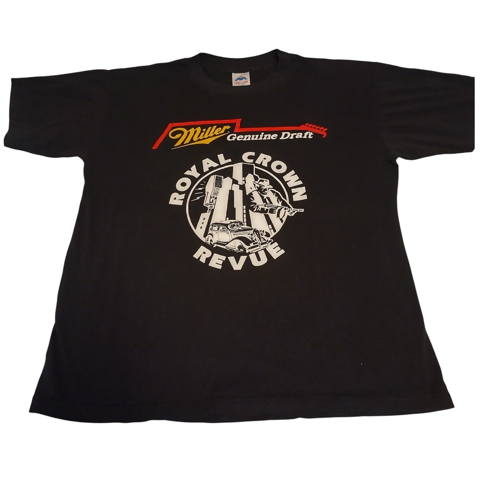 Royal Crown Revue Miller Genuine Draft Band T-Shirt XL USA Double Stitch Y2k